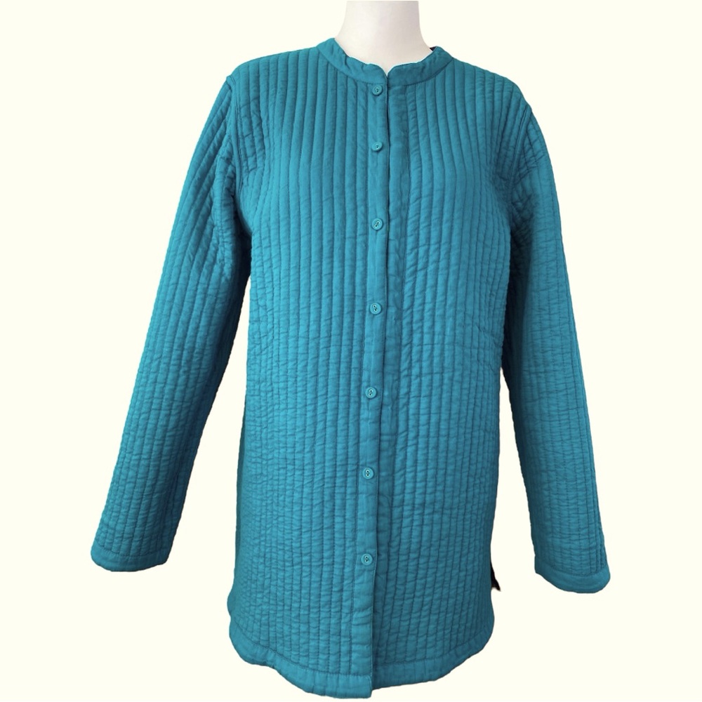 Handcrafted Patchwork Quilted Jacket Women's Size… - image 4